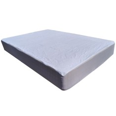Protectie impermeabila saltea, bumbac, 140x200 cm, interior poliuretan, lavabila la 90 C, alb