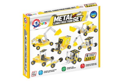 Set de construit metalic, TechnoK, 6 modele de vehicule, 225 de piese foto