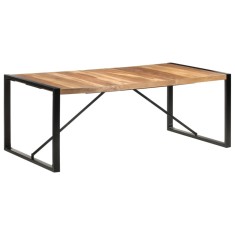 vidaXL Masă de bucătărie, 200x100x75 cm, lemn masiv 321543