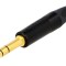 Conector Jack 6,3mm Stereo, aurit