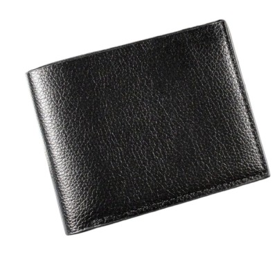Portofel simplu minimalist si compact, bifold, pentru barbati, piele PU, Negru foto