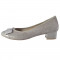 Pantofi dama, din piele naturala, Caprice, 9-22307-24-14-O-03, gri