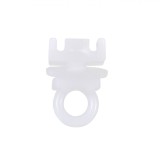 Set Opritoare șină Perdea, Plastic, Alb, 10 Bucăți