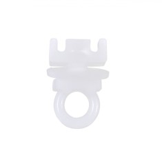 Set Opritoare șină Perdea, Plastic, Alb, 10 Bucăți