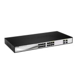 Switch Smart Managed Refurbished D-Link DGS-1210-16, 16 Porturi Gigabit 10/100/1000 Mbps, 4 Porturi SFP