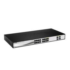 Switch Smart Managed Refurbished D-Link DGS-1210-16, 16 Porturi Gigabit 10/100/1000 Mbps, 4 Porturi SFP