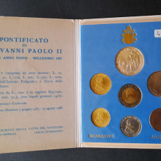 Set monede Vatican, Papa Ioan Pail II, anul 1987-IX G 4004