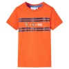 Tricou pentru copii, portocaliu &icirc;nchis, 128, vidaXL