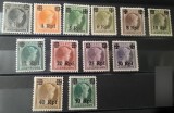 Serie de timbre uzuale cu supratipar &icirc;n monedă germană (Luxemburg sub ocupație germană, 1940)