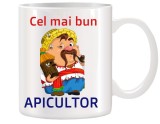 Cana alba personalizata Cel mai bun Apicultor, INOVATIX&reg;. 330ml