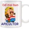Cana alba personalizata Cel mai bun Apicultor, INOVATIX&reg;. 330ml
