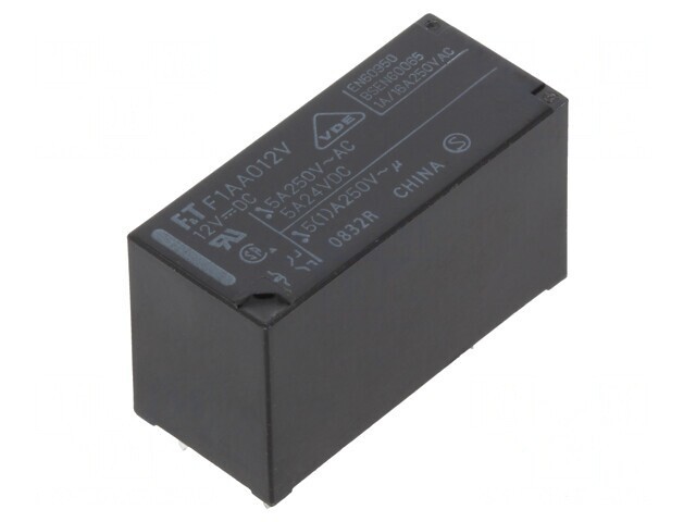 Releu electromagnetic DPST-NO 12VDC 5A 250VAC
