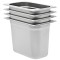 vidaXL Recipiente Gastronorm 4 buc. GN 1/4 200 mm oțel inoxidabil 50904