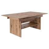 Masa dining extensibila DTD stejar artisan Lavko 120-160x70x60,5-72 cm