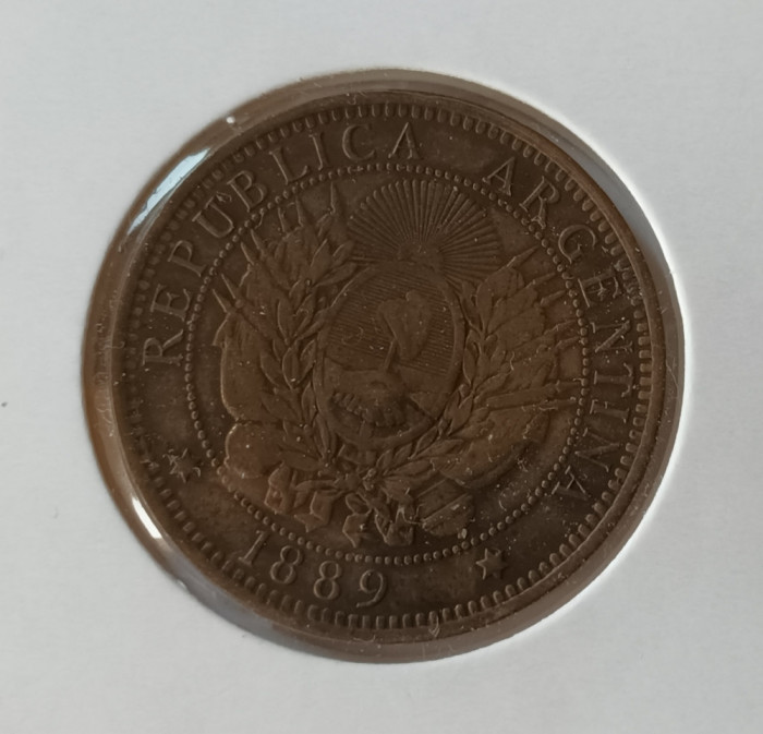 Dos centavos Argentina 1889