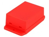Carcasă universală ABS roșu 50,4mm x 70mm x 29,5mm UL94HB
