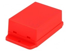 Carcasă universală ABS roșu 50,4mm x 70mm x 29,5mm UL94HB