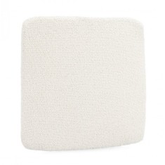 Perna scaun textil alb 38x38x2 cm