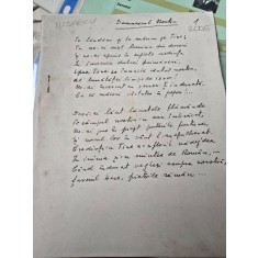 Manuscris poezie - I. U. Soricu