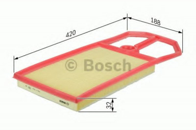 Filtru aer SEAT INCA (6K9) (1995 - 2003) BOSCH F 026 400 019 foto