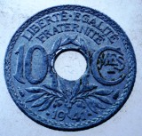 7.876 FRANTA WWII 10 CENTIMES .1941. ZINC