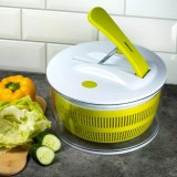 Recipient din plastic pentru uscarea salatei, verde-alb Kinghoff