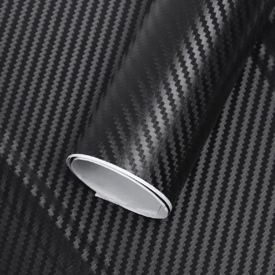 Folie colantare auto Carbon 3D - Negru (3m x 1,27m)