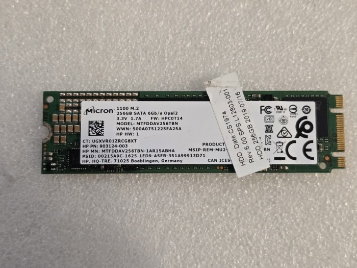 Solid State Drive (SSD) Micron 1100 256GB M.2 SATA3 MTFDDAV256TBN-1AR15ABHA