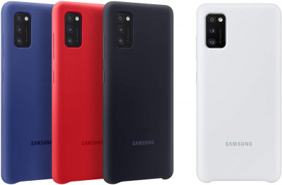 Husa originala Silicone Cover Samsung Galaxy A41 SM-A415 A415 + stylus foto
