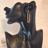 Cercei tip lant, 4.5 cm , Design elegant flexibil