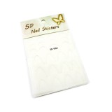 Set de 2 unități: Stickere tip slider design french-ombr&eacute; #1953 (albe)