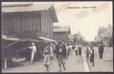 1316 - BUCURESTI, Market, Romania - old postcard, CENSOR - used - 1917