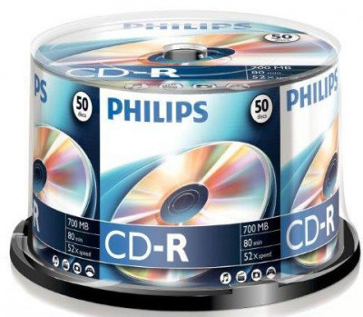 Cd-r 700mb-80min ( 50 Buc. Spindle, 52x) Philips foto