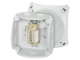 Cutie de conexiuni HENSEL ENYCASE&reg; IP66 gri cu cleme