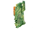 Conector electric push-in pentru șine, 0,25-2,5mm&sup2;, 2 borne, Wago
