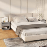 vidaXL Noptiere, stejar gri sonoma, 2 buc., 45x34x44 cm, PAL