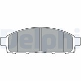 Placute frana Mitsubishi L200 / Triton (Kj , 2.2 DI-D, 2.2 DI-D 4WD, punte fata, cu indicator uzura acustic, DELPHI
