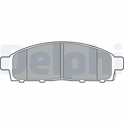 Placute frana Mitsubishi L200 / Triton (Kj , 2.2 DI-D, 2.2 DI-D 4WD, punte fata, cu indicator uzura acustic, DELPHI foto