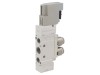 Ventil electromagnetic SMC 5/2 Monostabil IP65 24V DC Aluminiu SY7120-5YO-C8F-X10-Q