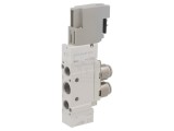 Ventil electromagnetic monostabil 5/2 1,5-7 bar aluminiu IP65