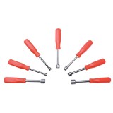 Cumpara ieftin Set surubelnite cu cap tubulara, portocaliu, 5 - 12 mm, 7 buc / set