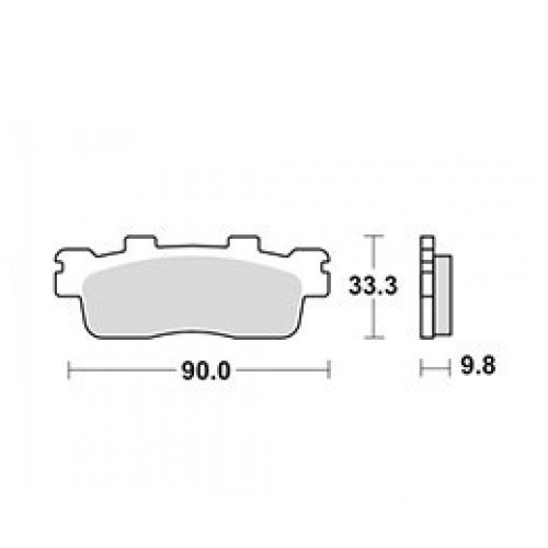 Placute frana TRW Lucas MCB830 Cod Produs: MX_NEW 7870405MA