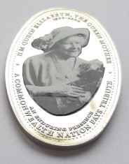 343. Moneda Zambia 1000 kwacha 2000 (100th Birthday of the queen mother)