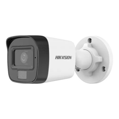Dual Light - Camera analog 2MP, lentila 2.8mm, IR 30m, WL 20m, TVI/AHD/CVI/CVBS, Mic., IP67 - HIKVISION DS-2CE16D0T-LFS-2.8mm foto