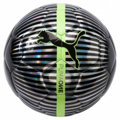 Minge fotbal Puma One Chrome Argintiu Negru 5 foto