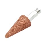 Piatra abraziva conica pentru polizat anvelope 25x50 mm K36, tija 3/8 inch
