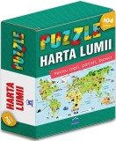 Harta lumii. Puzzle 104 piese - Autor Anonim