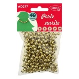 Cumpara ieftin Perle aurite, accesorii craft, diametru 6 mm, cantitate 40g, Daco Art