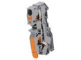 &Icirc;mbinare Șine 0,5-16mm&sup2; 1 Pista 3 Borne Albastră