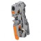 &Icirc;mbinare Șine 0,5-16mm&sup2; 1 Pista 3 Borne Albastră